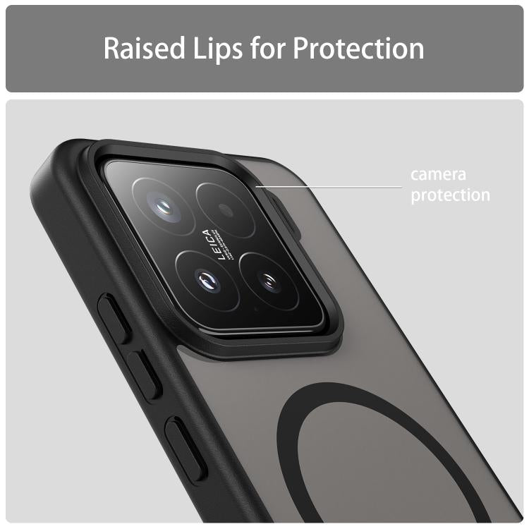 For Xiaomi 15 Fanying Series PC Hybrid TPU Translucent Frosted MagSafe Phone Case