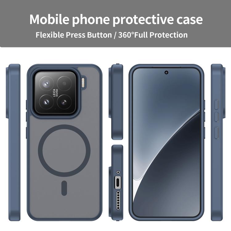For Xiaomi 15 Fanying Series PC Hybrid TPU Translucent Frosted MagSafe Phone Case
