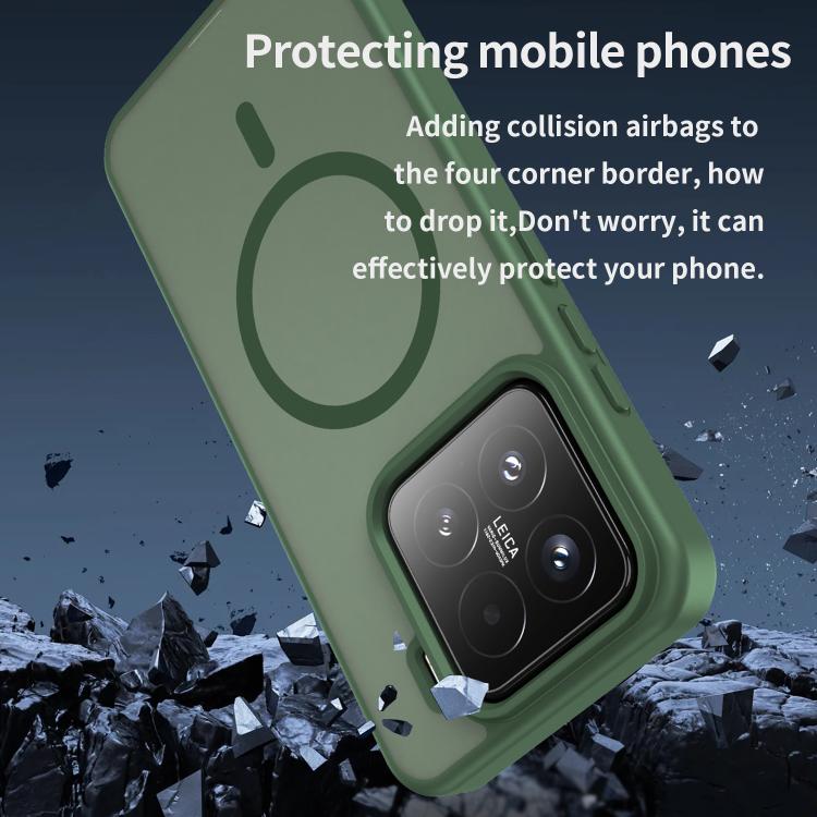 For Xiaomi 15 Fanying Series PC Hybrid TPU Translucent Frosted MagSafe Phone Case