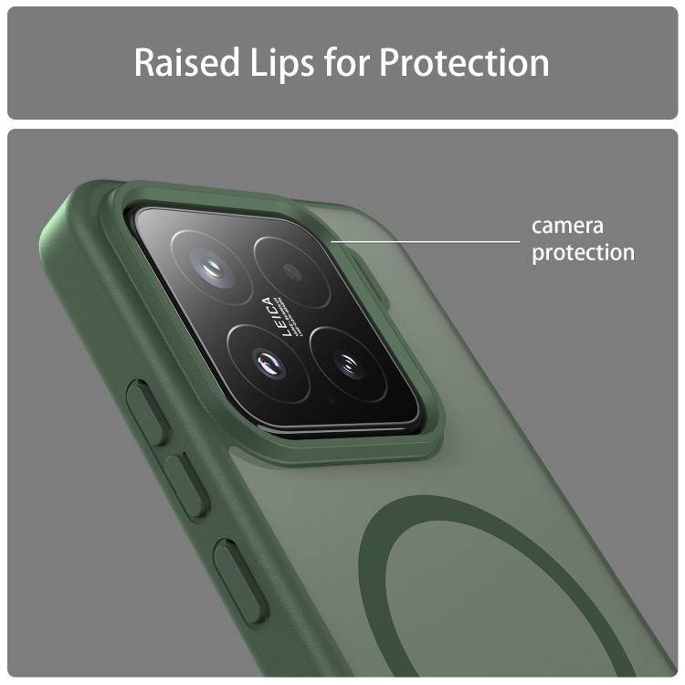 For Xiaomi 15 Fanying Series PC Hybrid TPU Translucent Frosted MagSafe Phone Case