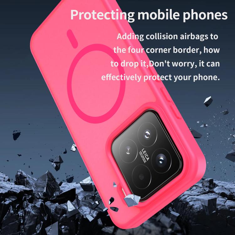 For Xiaomi 15 Fanying Series PC Hybrid TPU Translucent Frosted MagSafe Phone Case