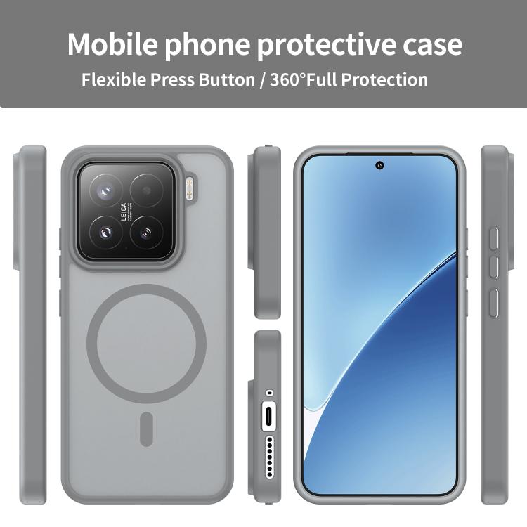 For Xiaomi 15 Fanying Series PC Hybrid TPU Translucent Frosted MagSafe Phone Case