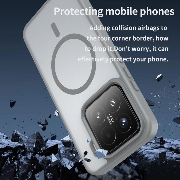 For Xiaomi 15 Fanying Series PC Hybrid TPU Translucent Frosted MagSafe Phone Case