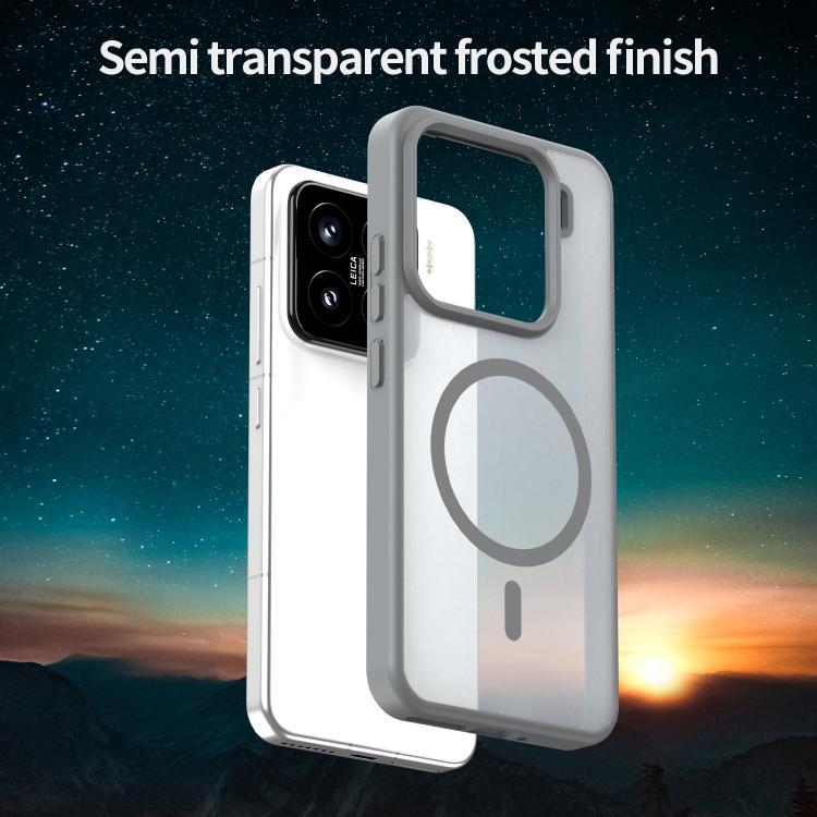 For Xiaomi 15 Fanying Series PC Hybrid TPU Translucent Frosted MagSafe Phone Case