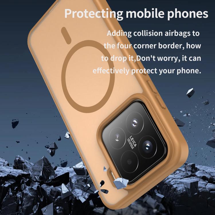 For Xiaomi 15 Fanying Series PC Hybrid TPU Translucent Frosted MagSafe Phone Case