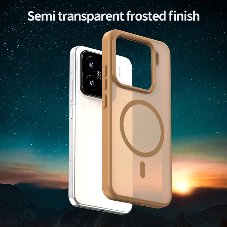 For Xiaomi 15 Fanying Series PC Hybrid TPU Translucent Frosted MagSafe Phone Case