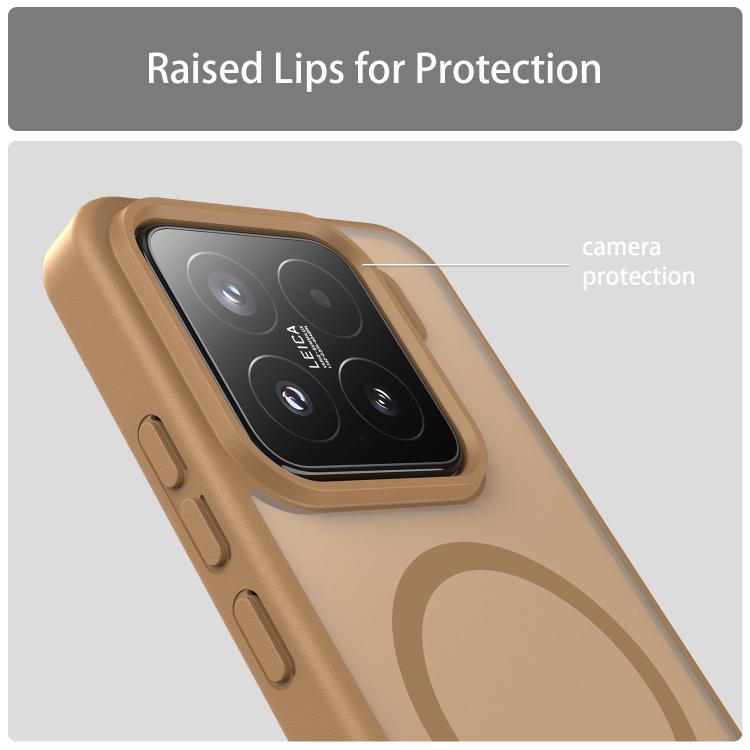 For Xiaomi 15 Fanying Series PC Hybrid TPU Translucent Frosted MagSafe Phone Case