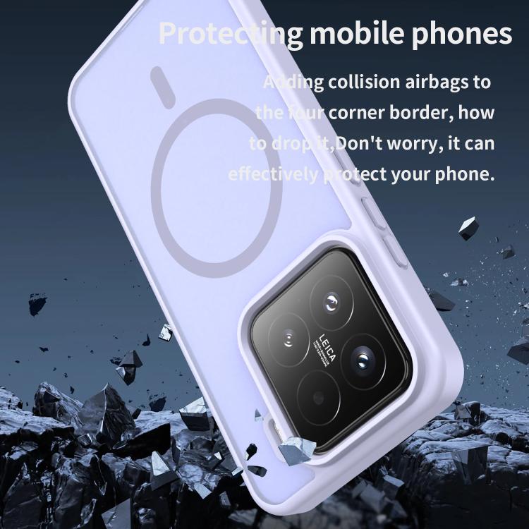 For Xiaomi 15 Fanying Series PC Hybrid TPU Translucent Frosted MagSafe Phone Case