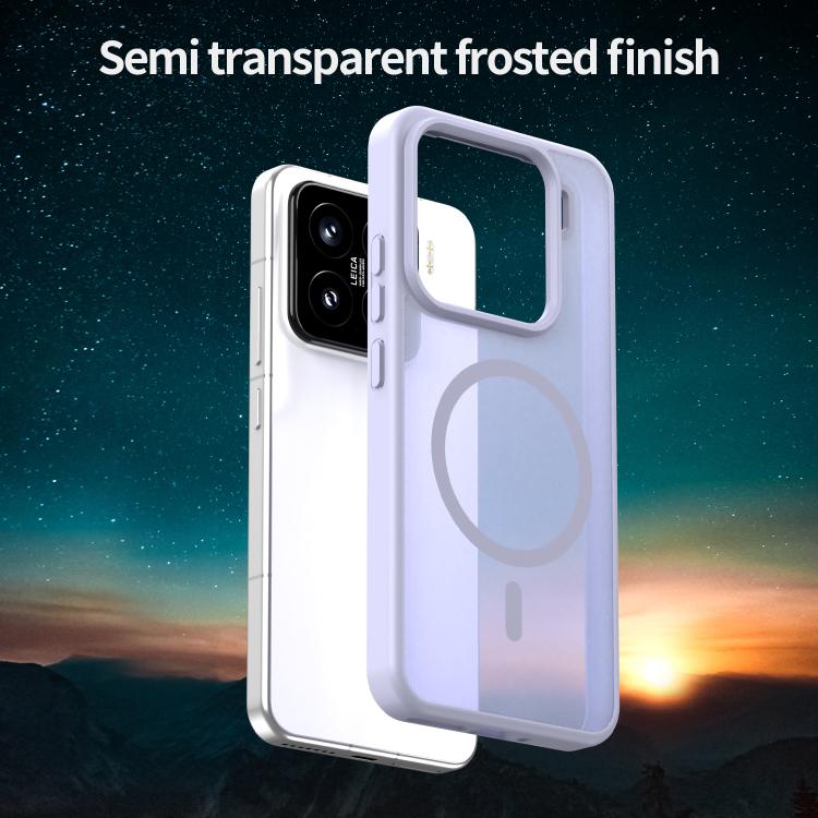 For Xiaomi 15 Fanying Series PC Hybrid TPU Translucent Frosted MagSafe Phone Case