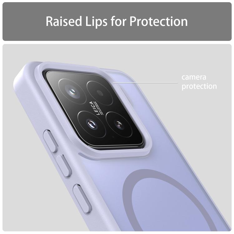 For Xiaomi 15 Fanying Series PC Hybrid TPU Translucent Frosted MagSafe Phone Case
