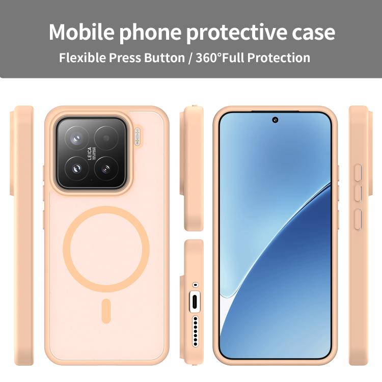 For Xiaomi 15 Fanying Series PC Hybrid TPU Translucent Frosted MagSafe Phone Case