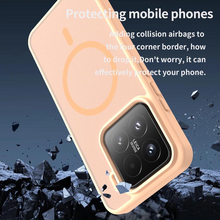 For Xiaomi 15 Fanying Series PC Hybrid TPU Translucent Frosted MagSafe Phone Case