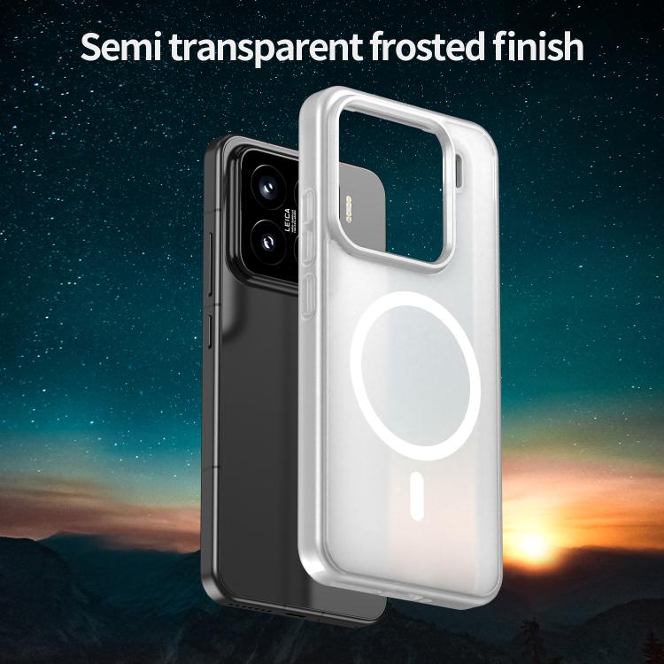 For Xiaomi 15 Fanying Series PC Hybrid TPU Translucent Frosted MagSafe Phone Case