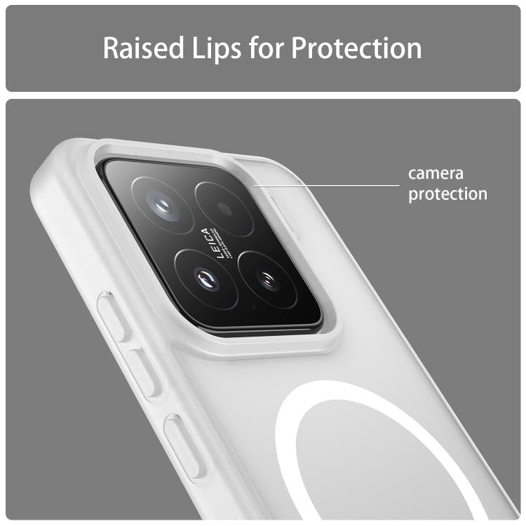 For Xiaomi 15 Fanying Series PC Hybrid TPU Translucent Frosted MagSafe Phone Case