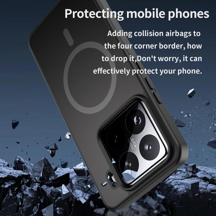 For Xiaomi 15 Pro Fanying Series PC Hybrid TPU Translucent Frosted MagSafe Phone Case