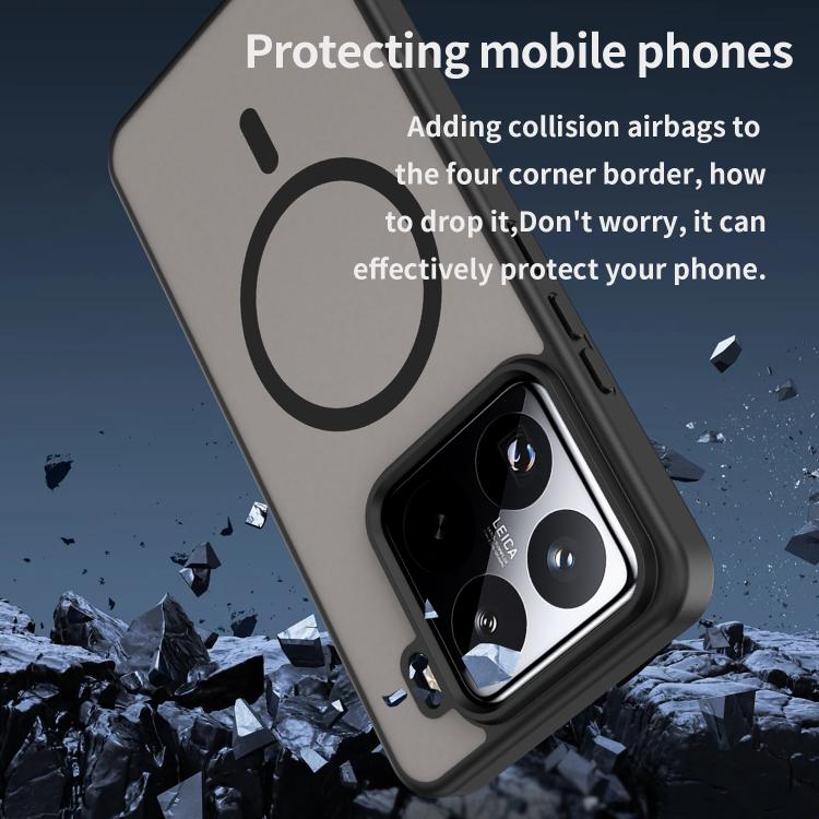 For Xiaomi 15 Pro Fanying Series PC Hybrid TPU Translucent Frosted MagSafe Phone Case