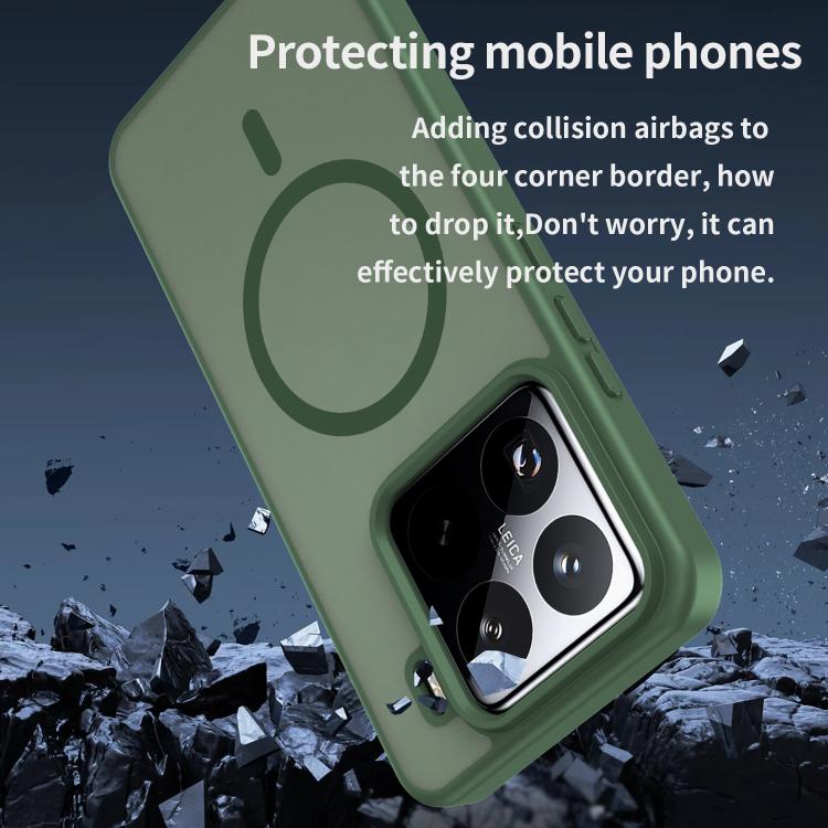 For Xiaomi 15 Pro Fanying Series PC Hybrid TPU Translucent Frosted MagSafe Phone Case