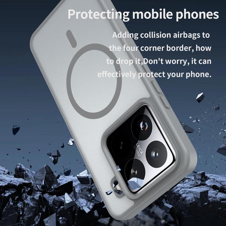 For Xiaomi 15 Pro Fanying Series PC Hybrid TPU Translucent Frosted MagSafe Phone Case