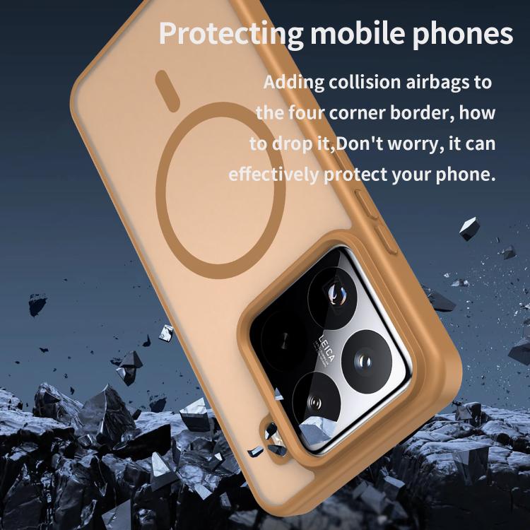 For Xiaomi 15 Pro Fanying Series PC Hybrid TPU Translucent Frosted MagSafe Phone Case