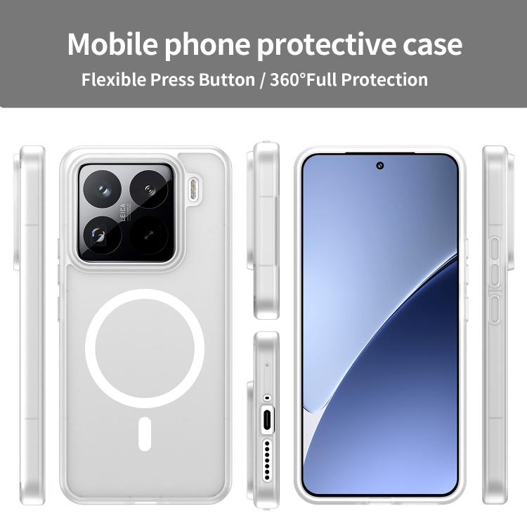 For Xiaomi 15 Pro Fanying Series PC Hybrid TPU Translucent Frosted MagSafe Phone Case