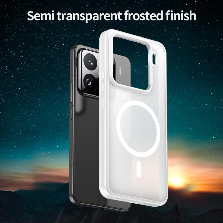 For Xiaomi 15 Pro Fanying Series PC Hybrid TPU Translucent Frosted MagSafe Phone Case
