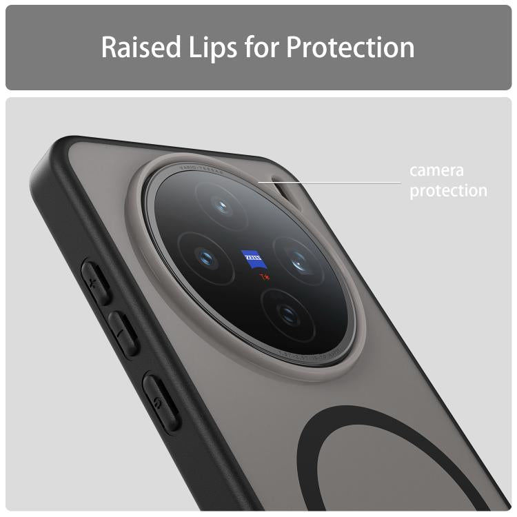 For vivo X200S Fanying Series PC Hybrid TPU Translucent Frosted MagSafe Phone Case