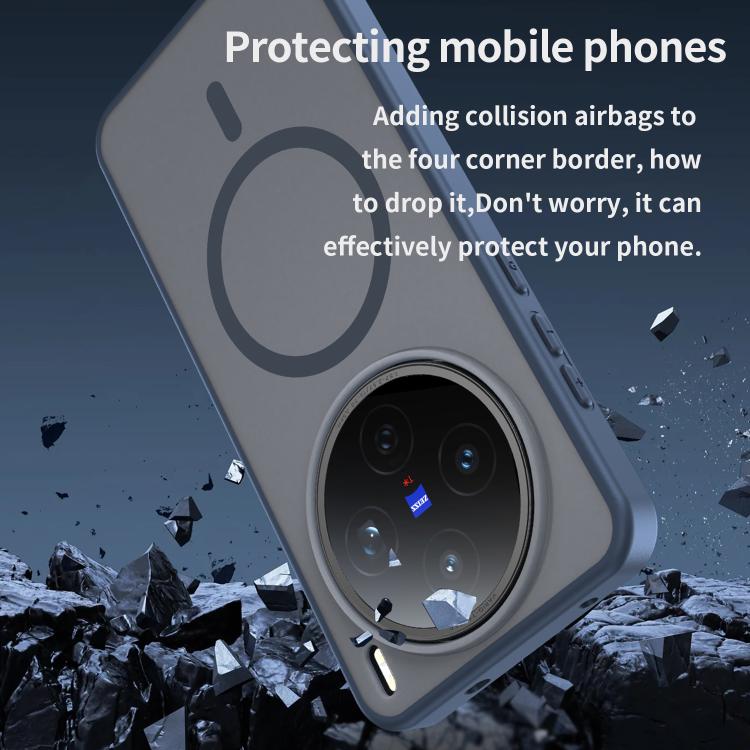 For vivo X200S Fanying Series PC Hybrid TPU Translucent Frosted MagSafe Phone Case
