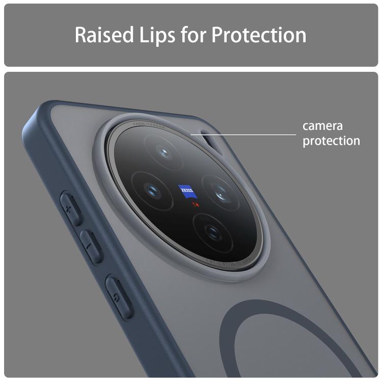For vivo X200S Fanying Series PC Hybrid TPU Translucent Frosted MagSafe Phone Case