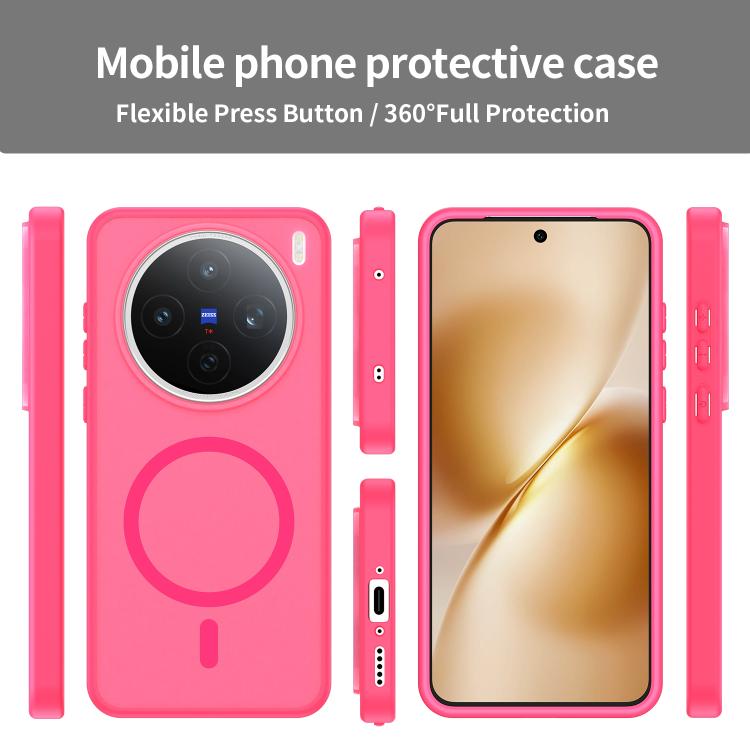 For vivo X200S Fanying Series PC Hybrid TPU Translucent Frosted MagSafe Phone Case