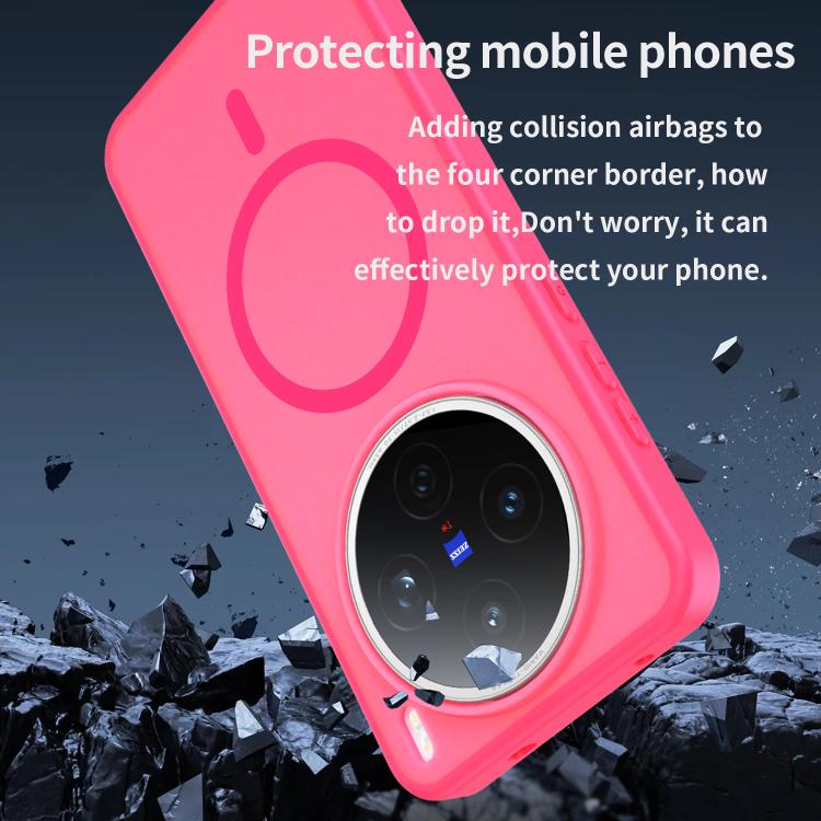 For vivo X200S Fanying Series PC Hybrid TPU Translucent Frosted MagSafe Phone Case