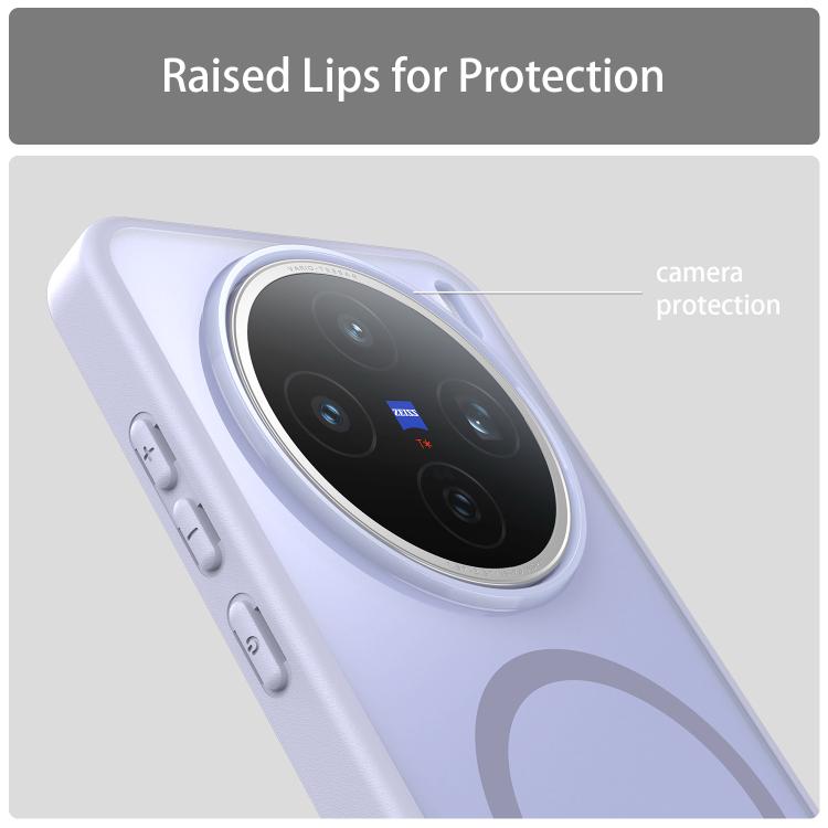 For vivo X200S Fanying Series PC Hybrid TPU Translucent Frosted MagSafe Phone Case