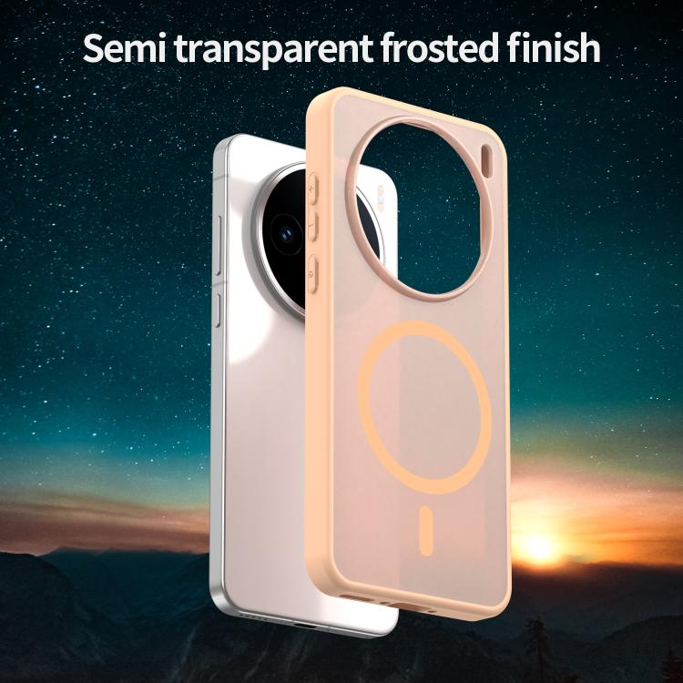 For vivo X200S Fanying Series PC Hybrid TPU Translucent Frosted MagSafe Phone Case