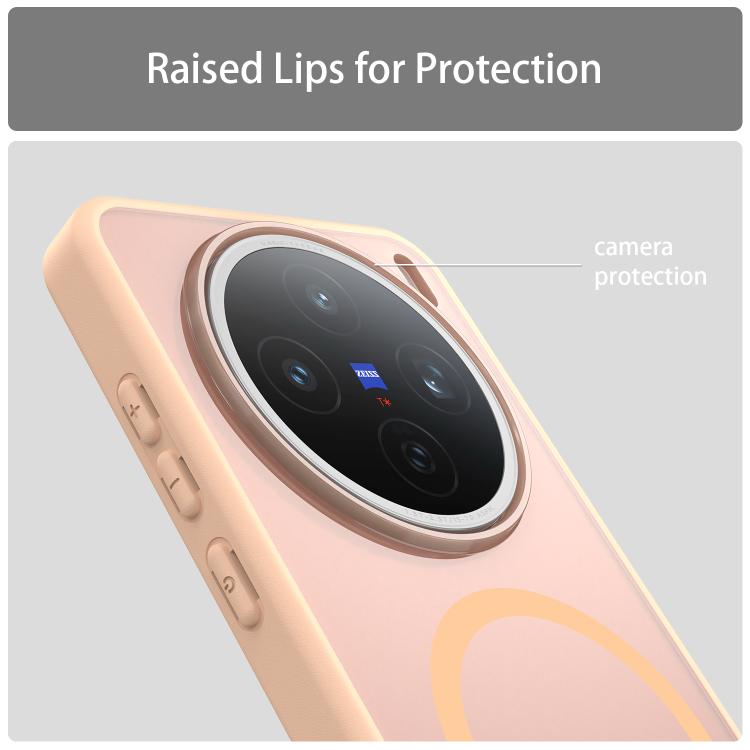 For vivo X200S Fanying Series PC Hybrid TPU Translucent Frosted MagSafe Phone Case