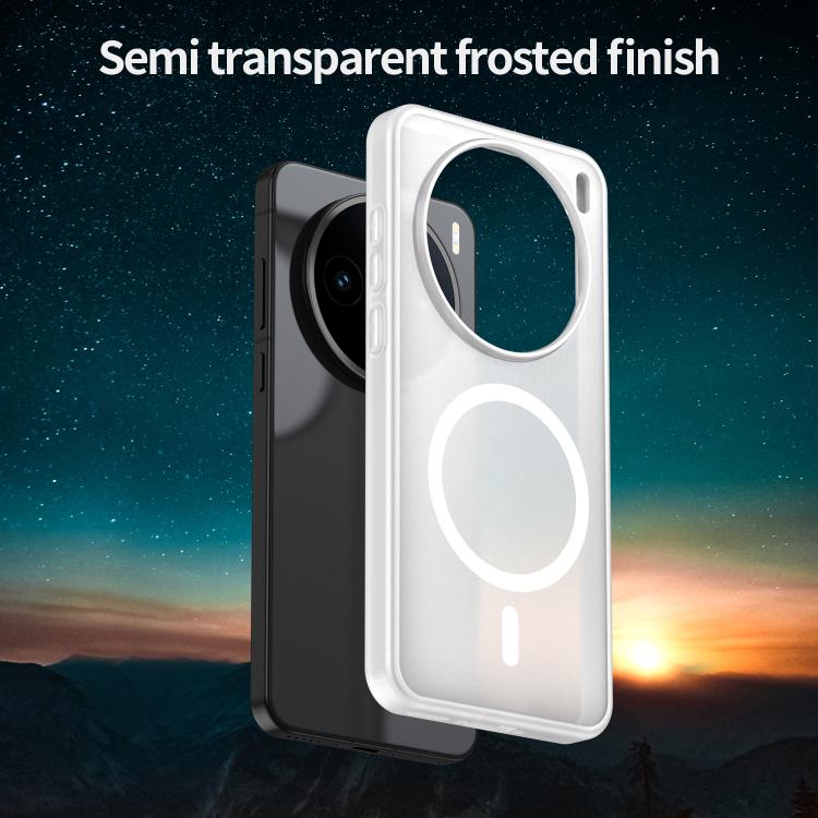 For vivo X200S Fanying Series PC Hybrid TPU Translucent Frosted MagSafe Phone Case