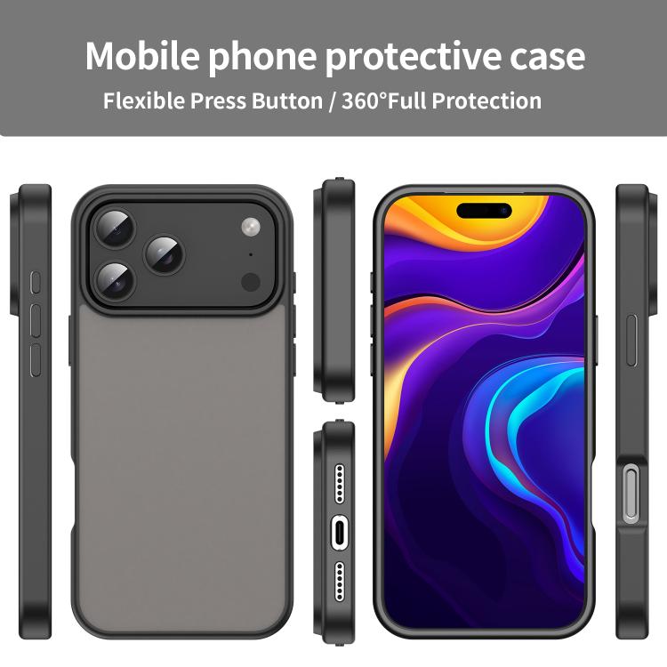 For iPhone 17 Pro Max Fanying Series PC Hybrid TPU Translucent Frosted Phone Case