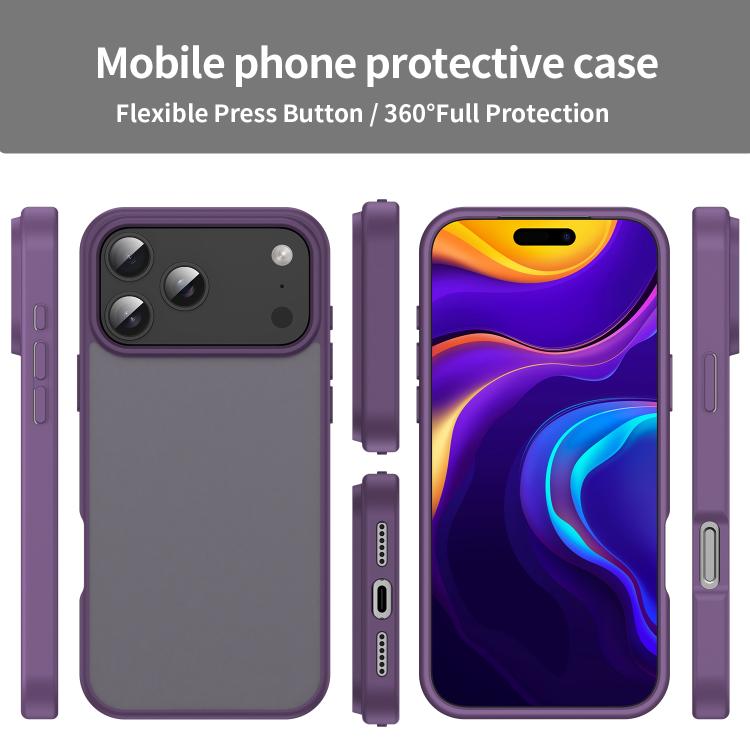 For iPhone 17 Pro Max Fanying Series PC Hybrid TPU Translucent Frosted Phone Case