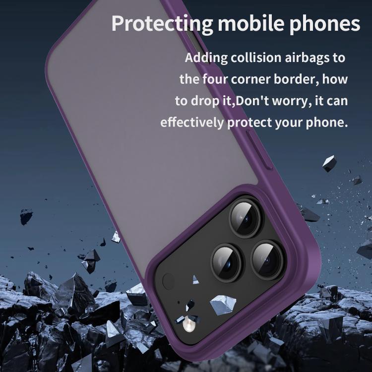 For iPhone 17 Pro Max Fanying Series PC Hybrid TPU Translucent Frosted Phone Case