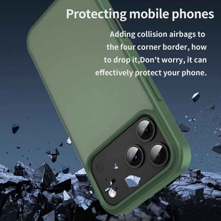 For iPhone 17 Pro Max Fanying Series PC Hybrid TPU Translucent Frosted Phone Case
