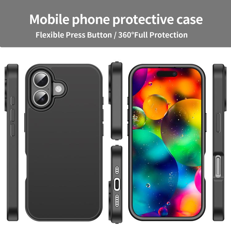For iPhone 17 Fanying Series PC Hybrid TPU Translucent Frosted Phone Case