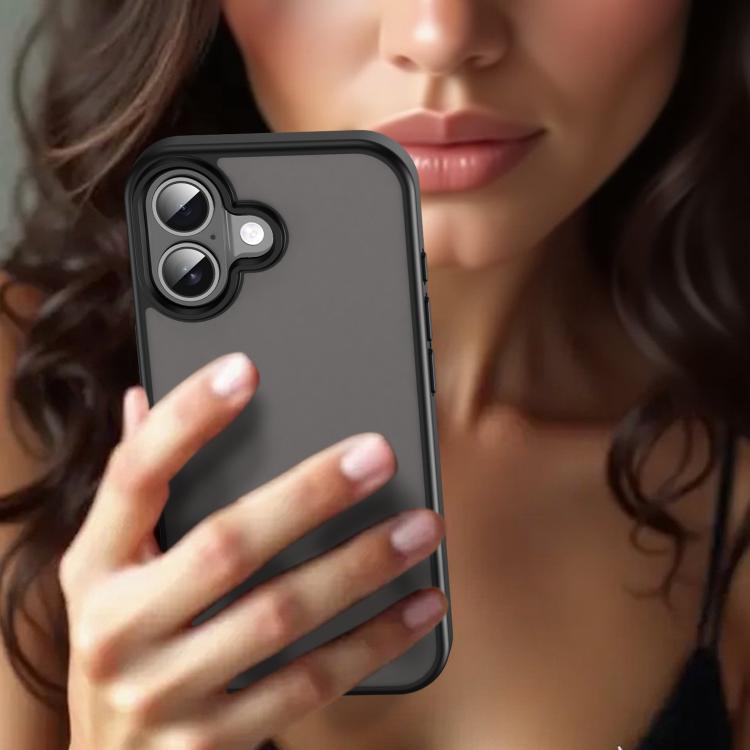 For iPhone 17 Fanying Series PC Hybrid TPU Translucent Frosted Phone Case