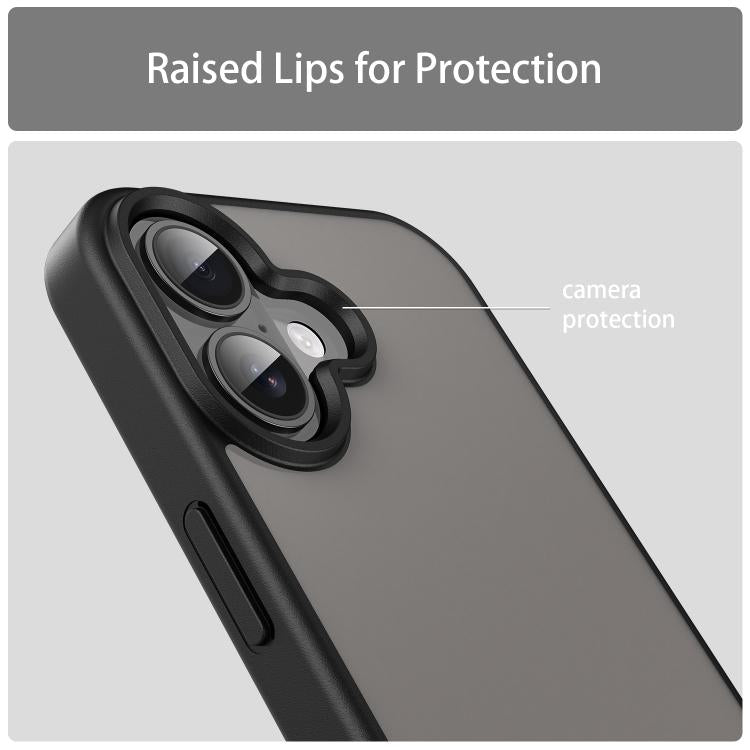 For iPhone 17 Fanying Series PC Hybrid TPU Translucent Frosted Phone Case