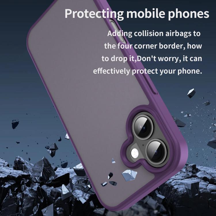 For iPhone 17 Fanying Series PC Hybrid TPU Translucent Frosted Phone Case
