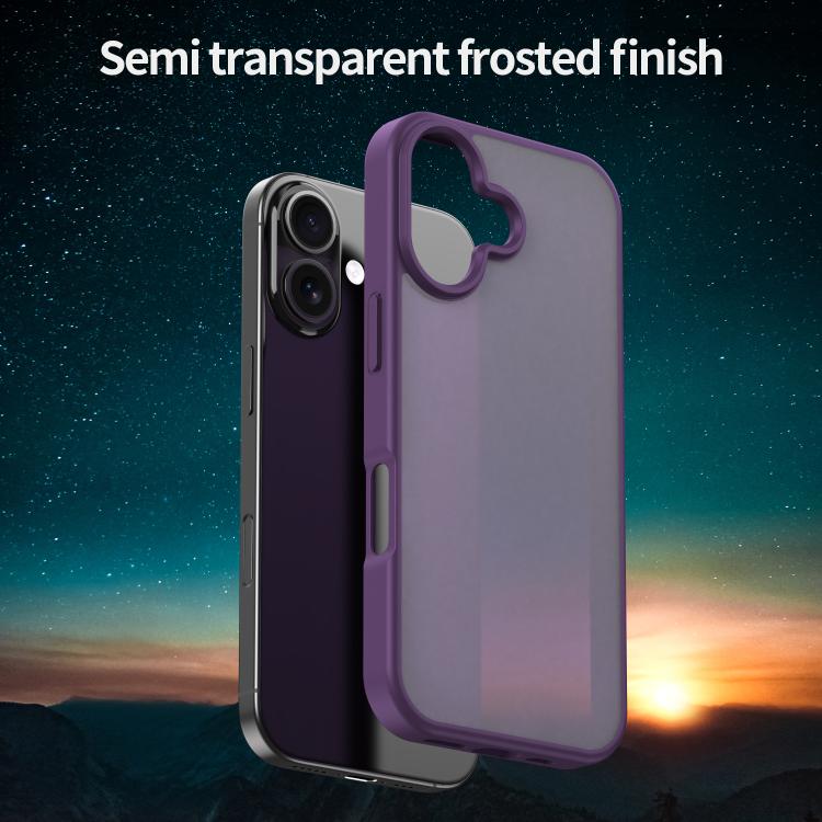 For iPhone 17 Fanying Series PC Hybrid TPU Translucent Frosted Phone Case