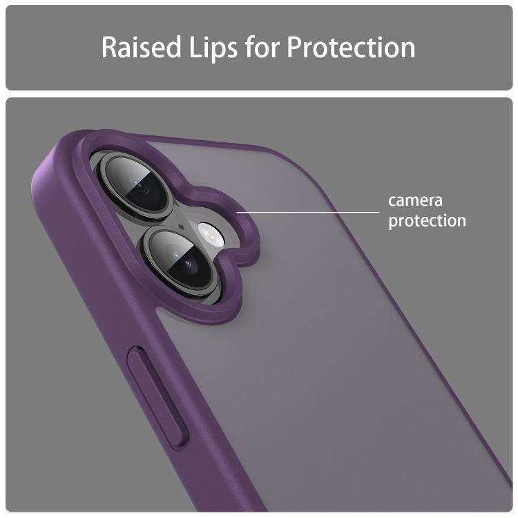 For iPhone 17 Fanying Series PC Hybrid TPU Translucent Frosted Phone Case
