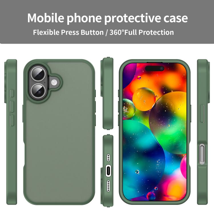 For iPhone 17 Fanying Series PC Hybrid TPU Translucent Frosted Phone Case