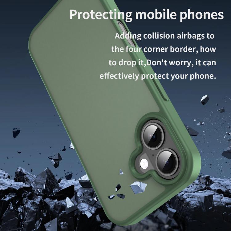 For iPhone 17 Fanying Series PC Hybrid TPU Translucent Frosted Phone Case