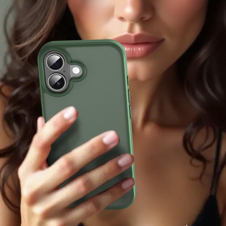 For iPhone 17 Fanying Series PC Hybrid TPU Translucent Frosted Phone Case