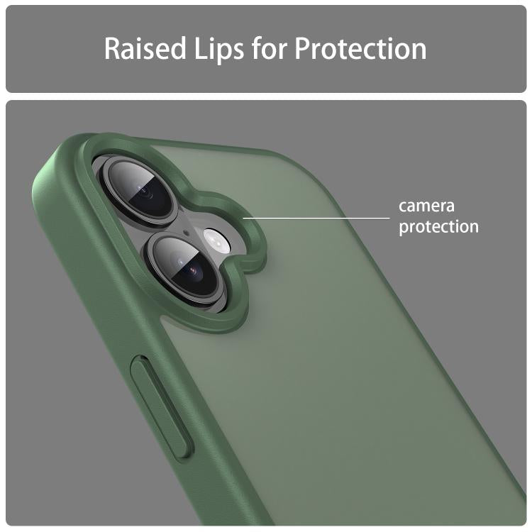 For iPhone 17 Fanying Series PC Hybrid TPU Translucent Frosted Phone Case