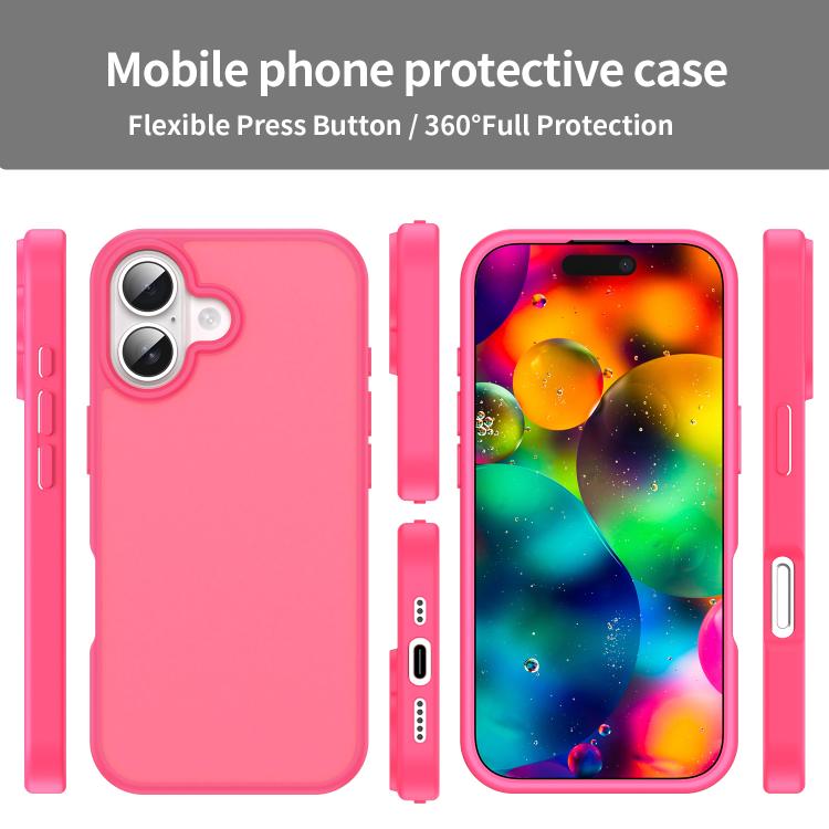 For iPhone 17 Fanying Series PC Hybrid TPU Translucent Frosted Phone Case