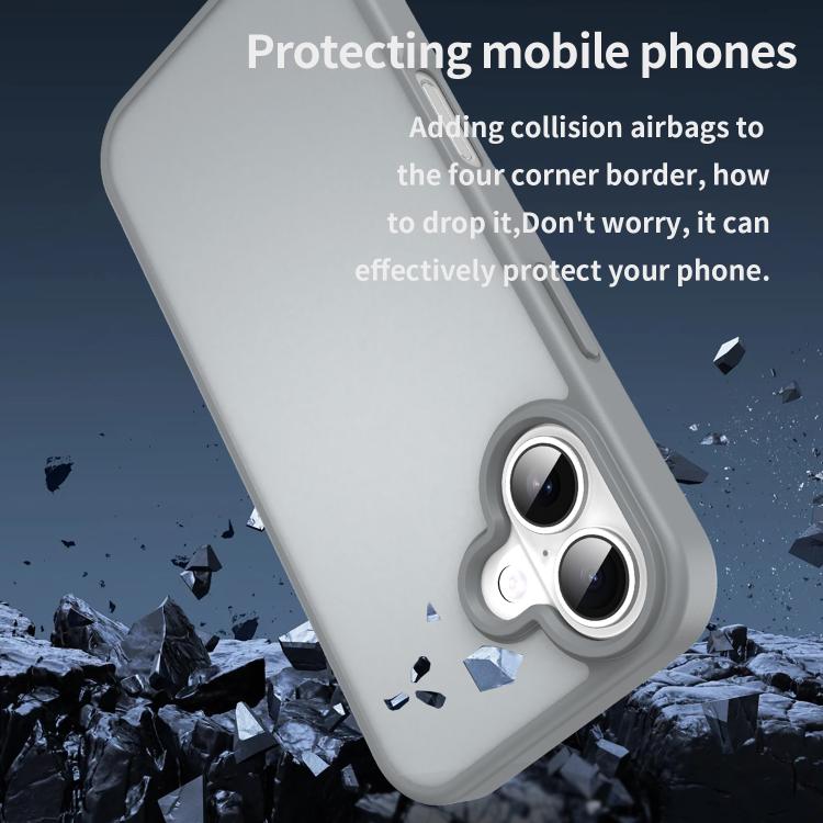 For iPhone 17 Fanying Series PC Hybrid TPU Translucent Frosted Phone Case
